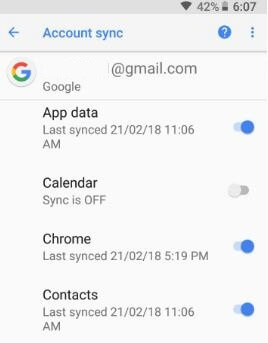 Vypněte automatickou synchronizaci systému Android 8.0 Oreo