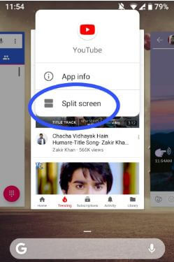 Použijte Split screen v Androidu Pie 9