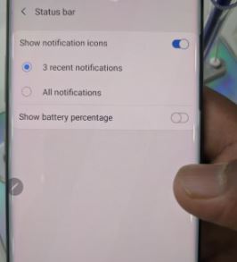 Jak změnit stavový řádek na Galaxy Note 10 a Note 10 Plus