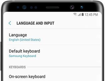 Jak změnit jazyk klávesnice na Galaxy Note 8