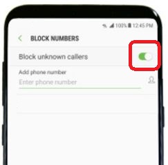 blokovat neznámé volající na galaxii S8 a galaxii S8 plus